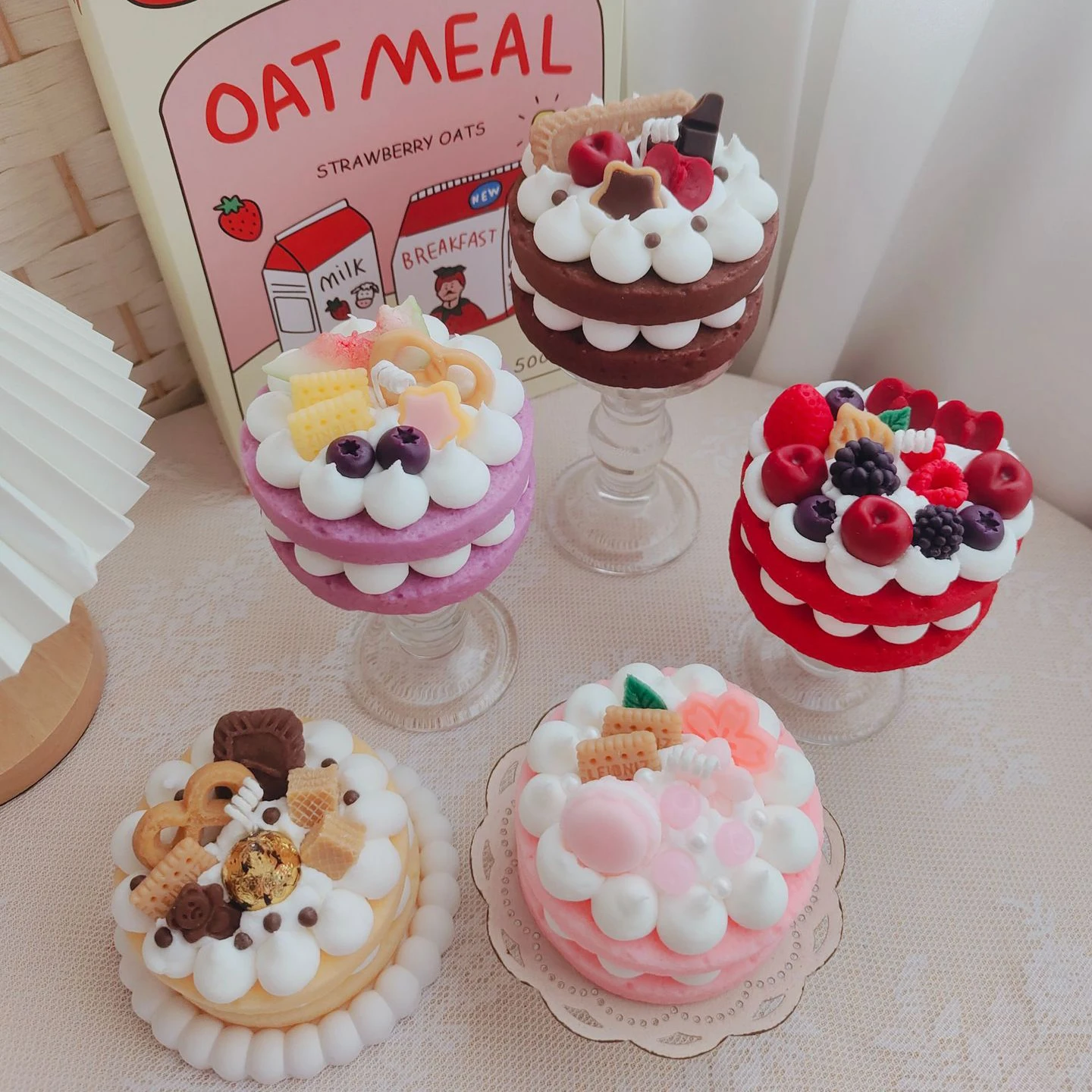 Private Label Candle Luxury Dessert Candle Private Label Scented Custom food candle