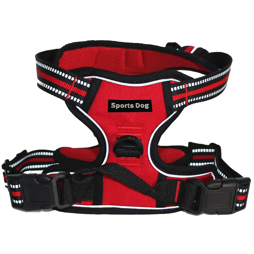 Reflective Dog Harness No Pull No Choke Front Lead Adjustable Soft Padded Pet Vest  with Easy Control Handle for Dogs