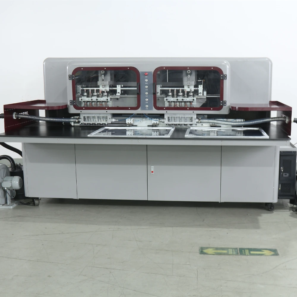 Высокое качество JYL-A5-2 ЧПУ автоматический кожаный двойной головкой высокой скорости отверстие пробивая перфорация машины для автомобильного сиденья, обуви, сумок и