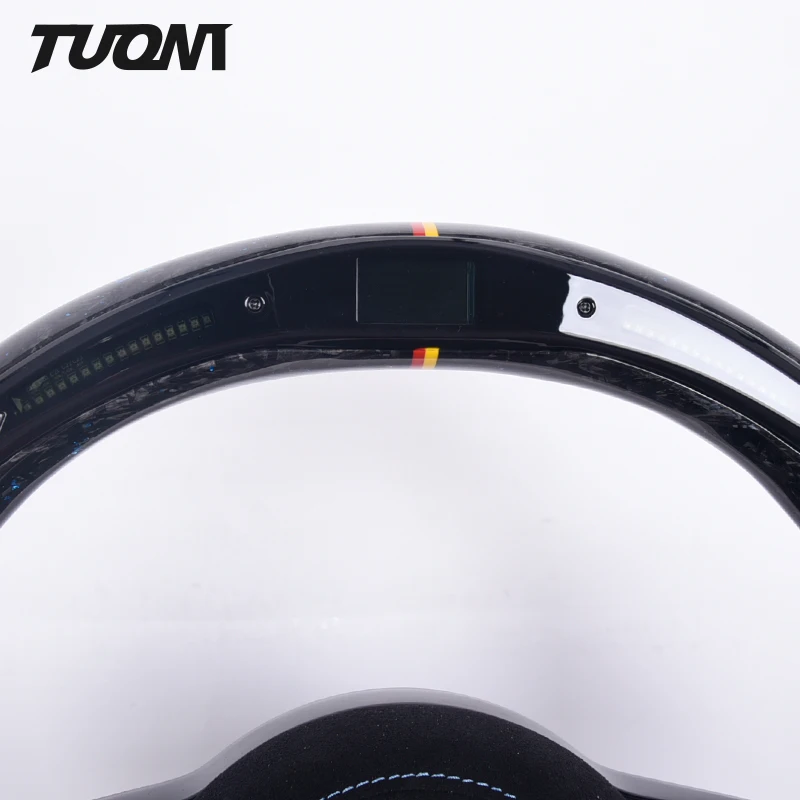 Suede Forged Carbon Fiber LED Steering Wheel For Volkswagen VW Golf Golf 7 5 6 8 R GTI MK7 MK5 MK6 MK2 Passat B6 GTD Variant