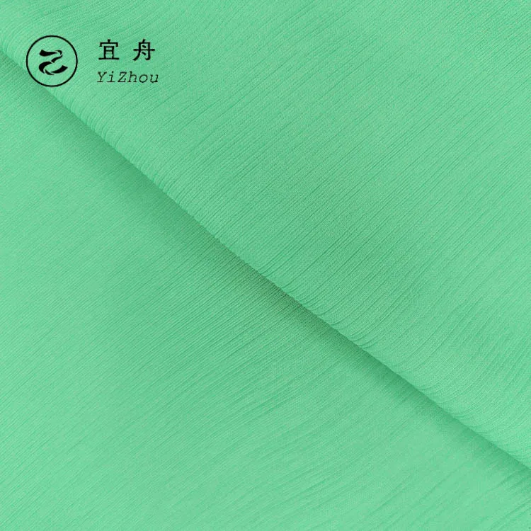 Crinkle Chiffon fabric 100D 115gsm 100% polyester fashion fabric for women dress shirts daily wear 41 colors crinkled chiffon