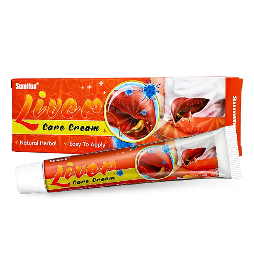 Best Selling Sumifun Liver Care Cream Promote Digestion Supersession Body Detox Medical Plaster Hepar Cleaning Herbal Ointment