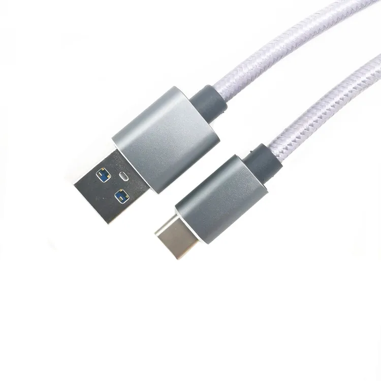 Dropshipping 1m/3m /5m usb type c 3.0 fast charging data transfer usb mobile phone laptop electronics charger cable