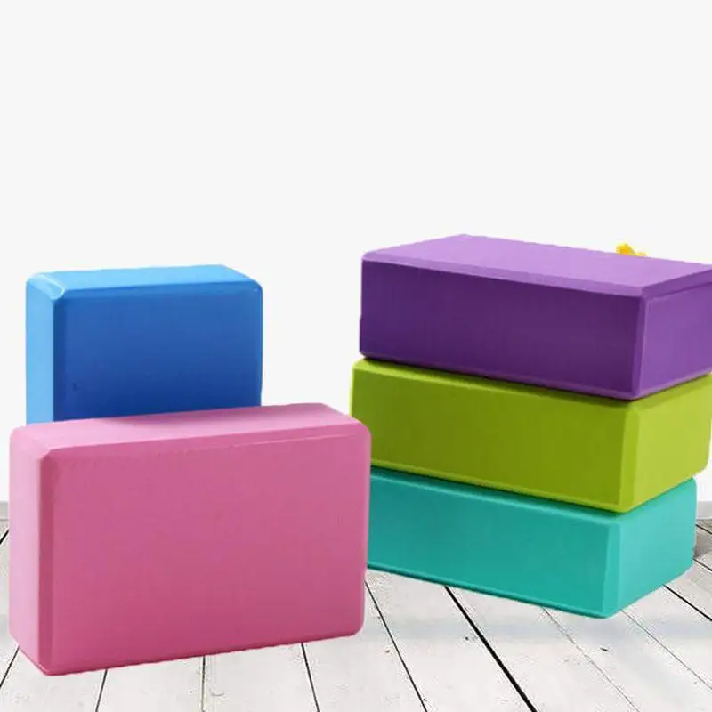 Eva Yoga Blocks Foam Yoga Brick Pillow Colorful Bolster Cube Stretching Exercise Bodybuilding Workout Equipment Yoga Blocks