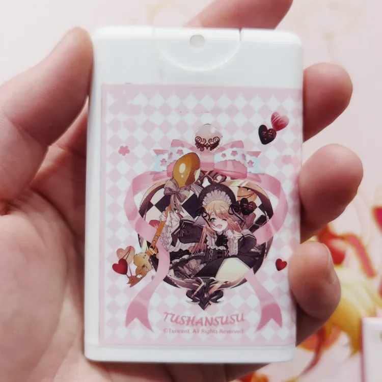 empty 20ml square pocket perfume spray bottles 20 ml pp plastic card shape bottle with sprayer Portable perfume bottle