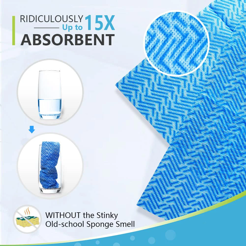 Disposable Wipes Tissue Kitchen Nonwoven Oil Absorbing Glasses Cloth Roll Industrial Cleaning wipes