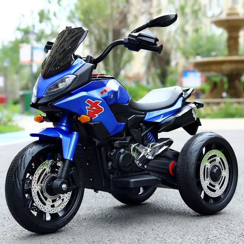 Kids ride on motorcycle battery powered stylish  a real motorcycle dirt bike toy motorcycle with 4 wheels and for kids electric