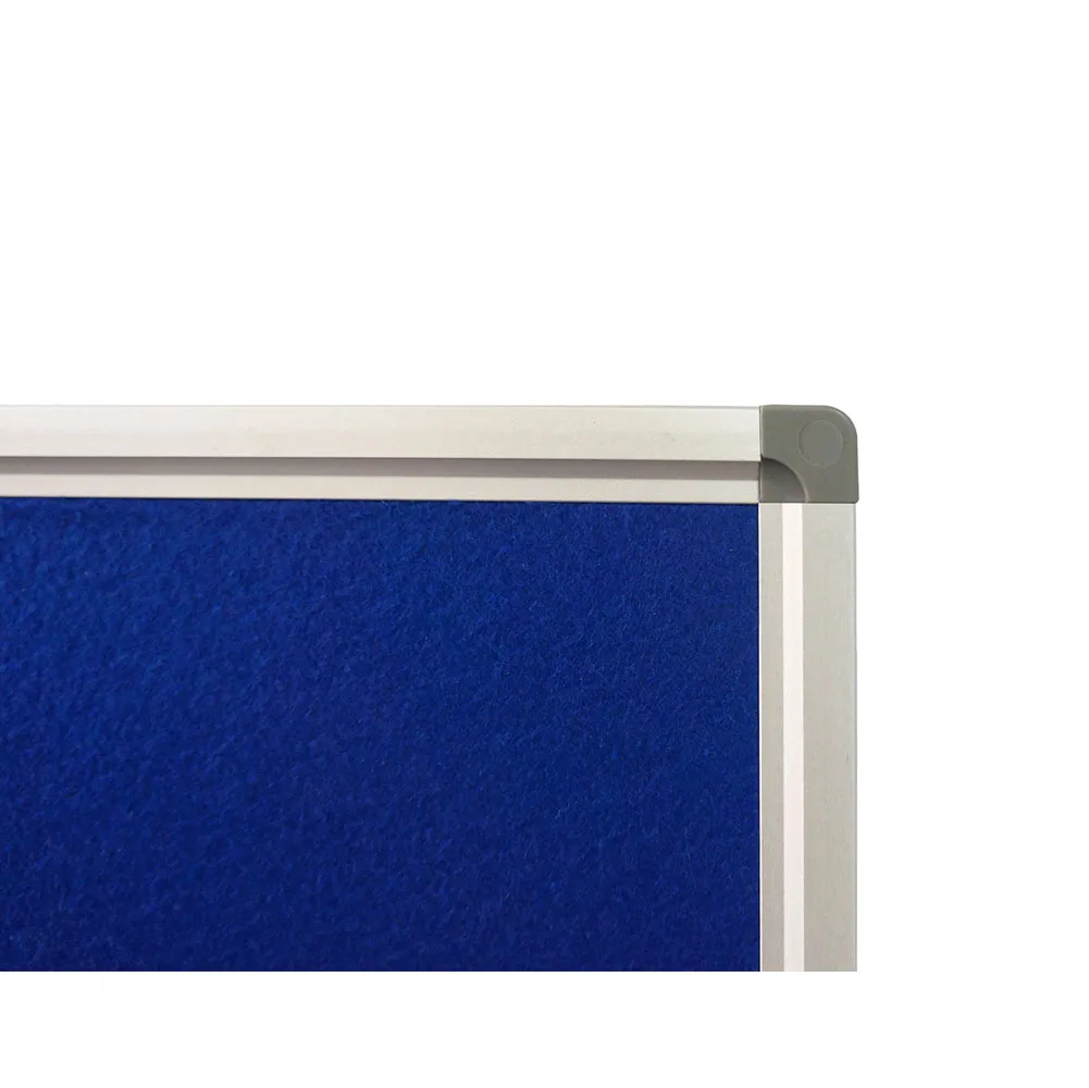 60x90cm Classic Aluminum Frame Felt Bulletin Fabric Pin Board for Home Office Decoration