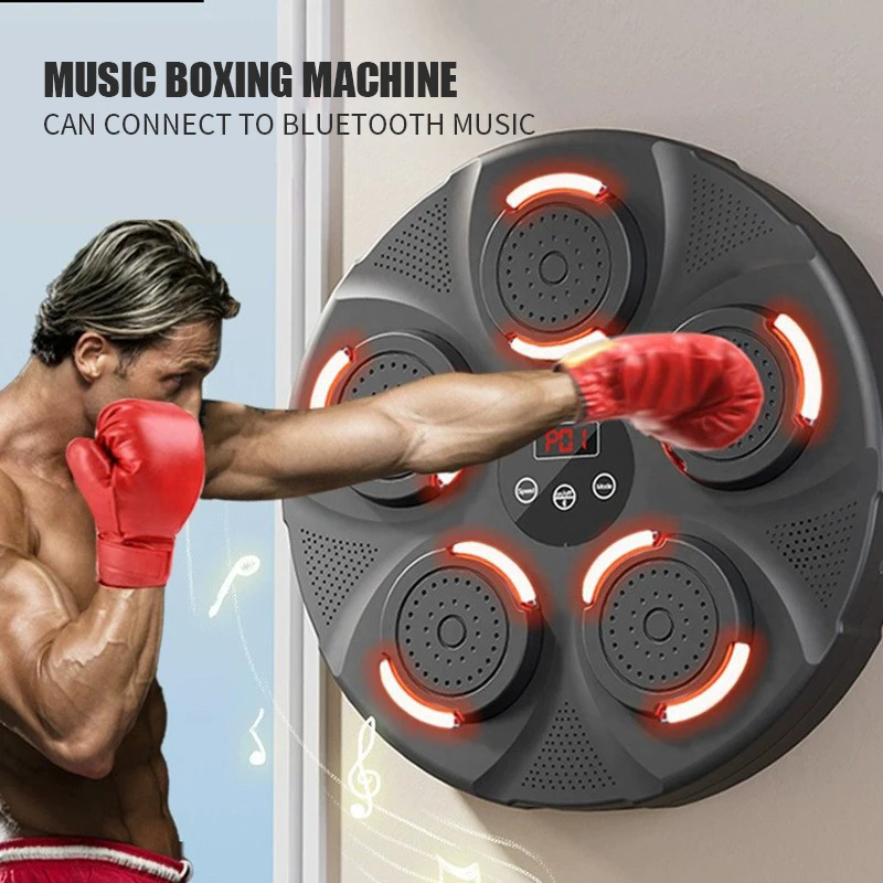High Quality Smart Blue Tooth Music Boxing Target Training Machine Equipment For Adult Electronic Wall Mount Boxing Reaction