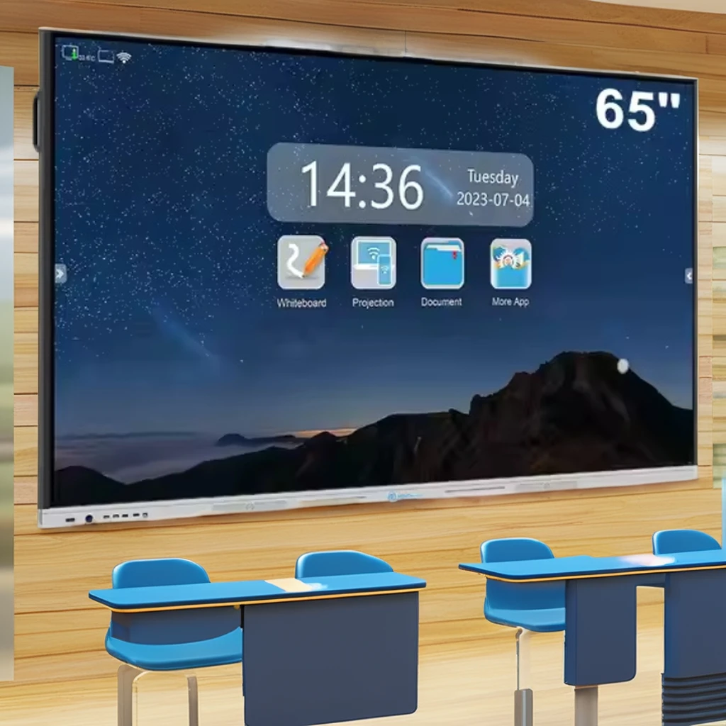 Superior Quality 65-Inch Smart TV with Large Screen Touchscreen Interactive Flat Panel Whiteboard Smart Display