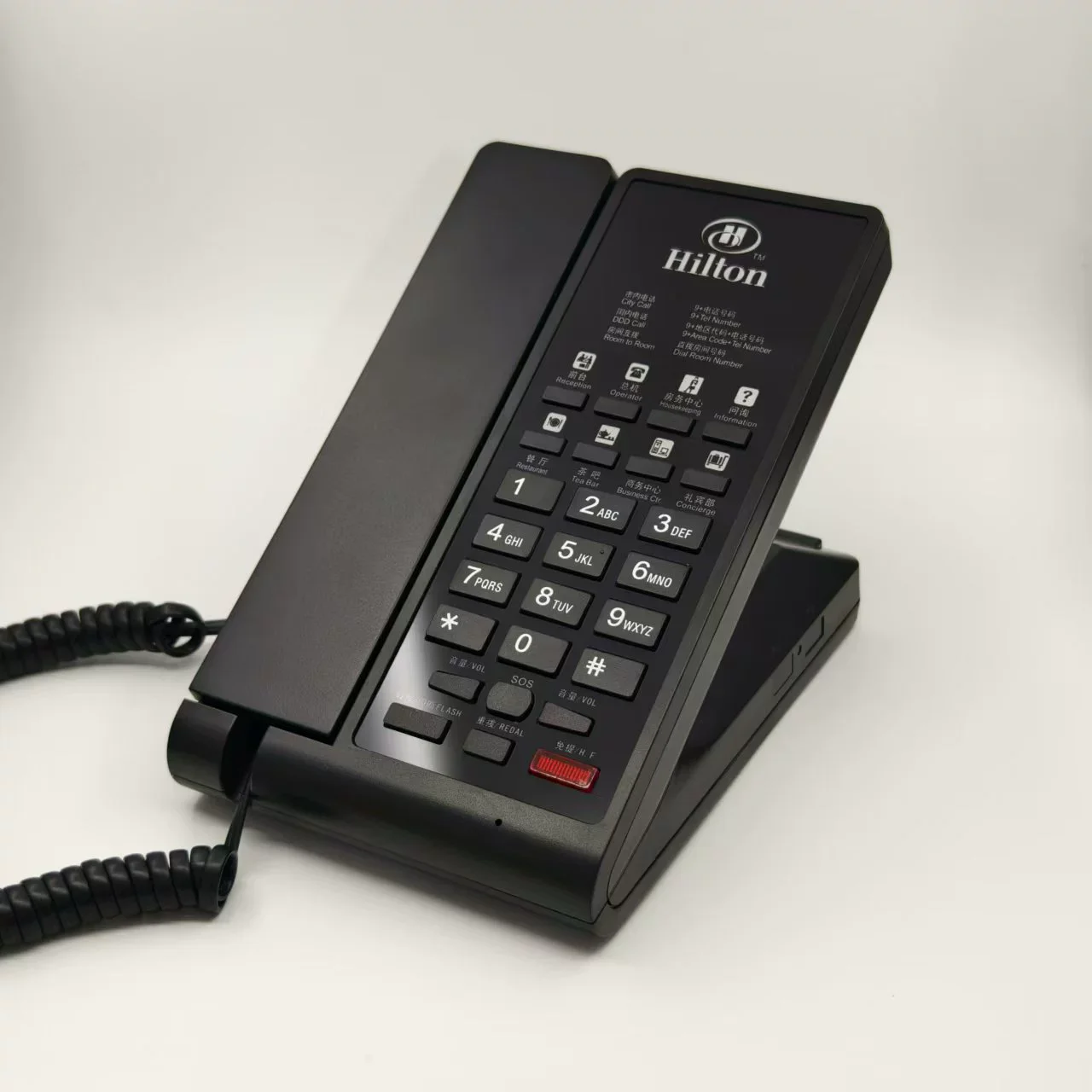 Basic Landline Phone with Simple Caller ID Limited Features for Small Office or Hotel Amenities
