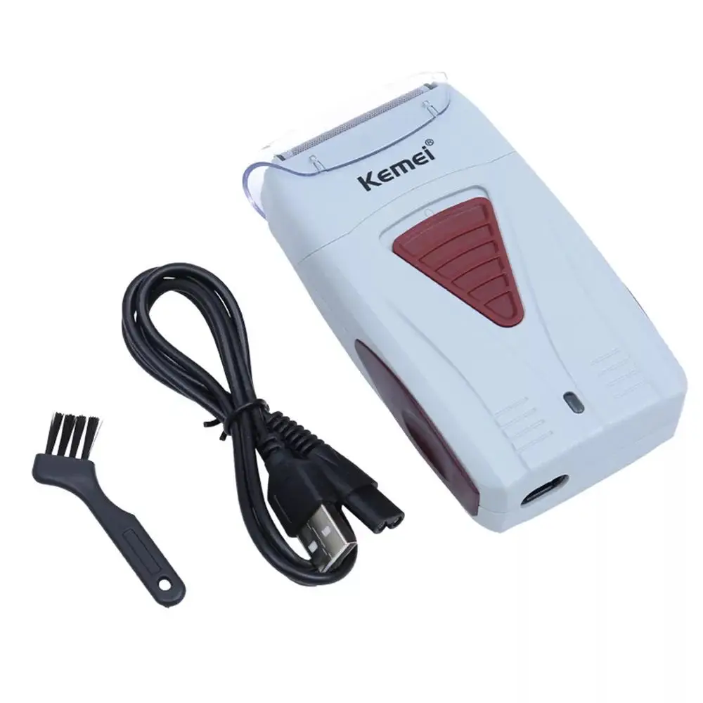  Бритва kemei KM-3382 аккумуляторная для мужчин Сабельная бороды с двойным лезвием жирных парикмахерских