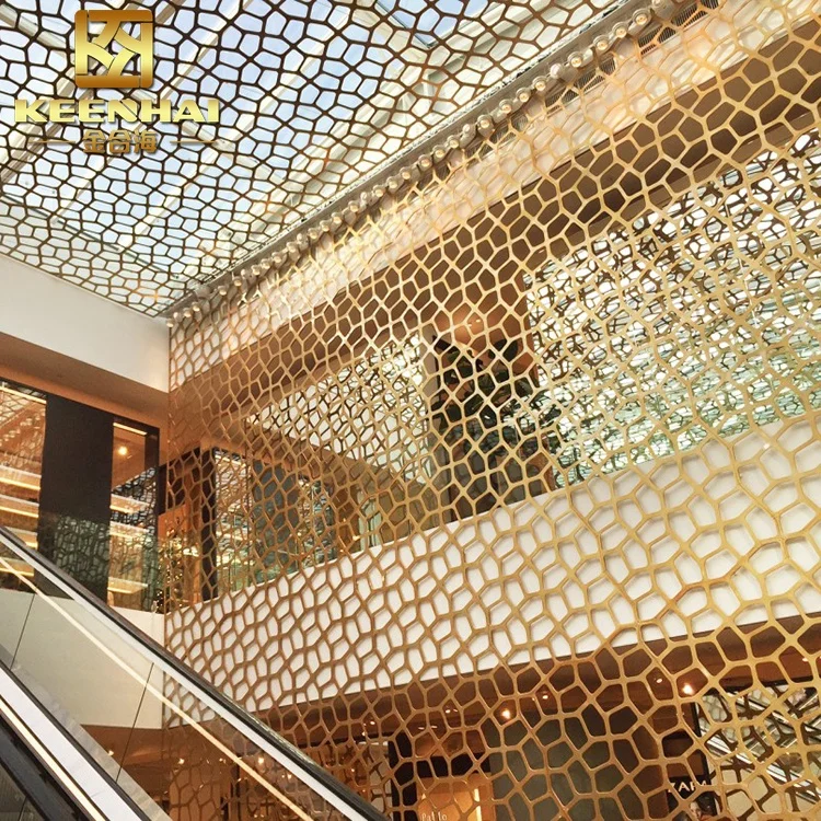 Facades Panel Hotel Restaurant Decoration Project Aluminium Interior Decorative Laser Cut Wall Facade Panels