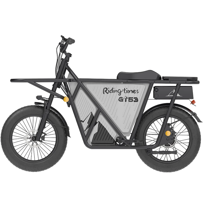 US/EU Warehouse GT53 Electric Cargo Bike for Adults 2000W Cargo Ebike For Commuting Shopping Camping Hunting Fishing