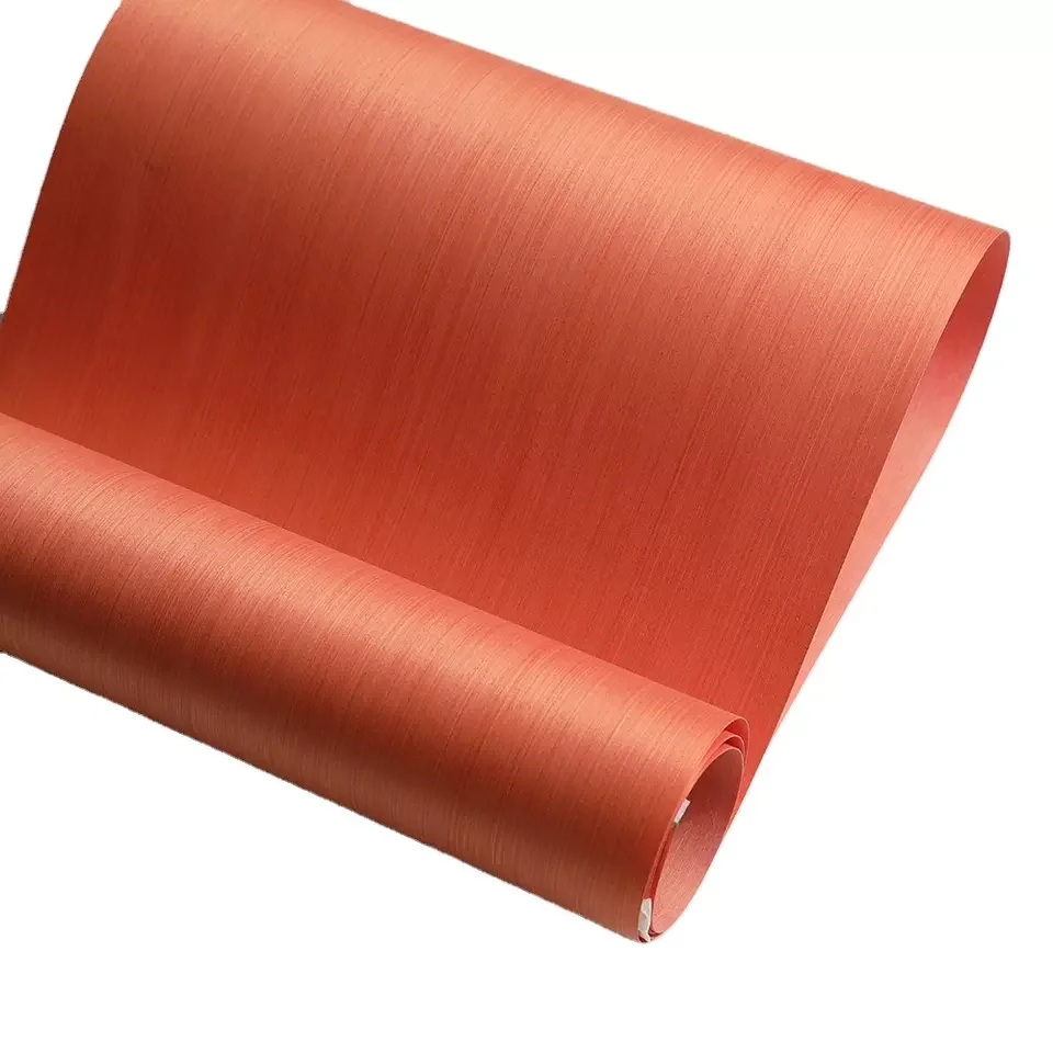 Greenland Orange OAK Wood Veneer Plywood Natural Color RTS Reconstituted Wood Veneer For MDF Plywood Furniture Door >= 1 sheets