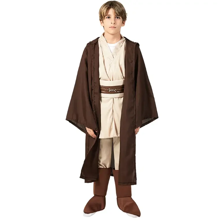 Star Rey War Cosplay Costume Kids Jedi Obi Wan Kenobi Black Soldiers Storm Troopers The Force Awakens Girls Fancy Dress