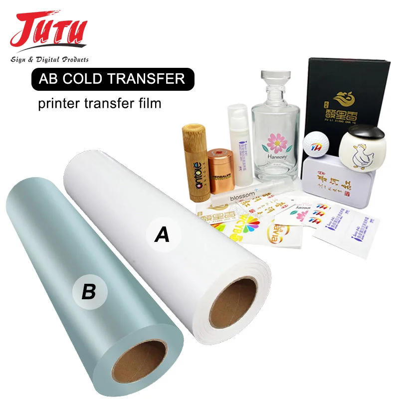 UV AB DTF Film Transfer Film Sheet Roll UV DTF Sticker For Flatbed Printer Phone Case Bottle Glass UV transfer film