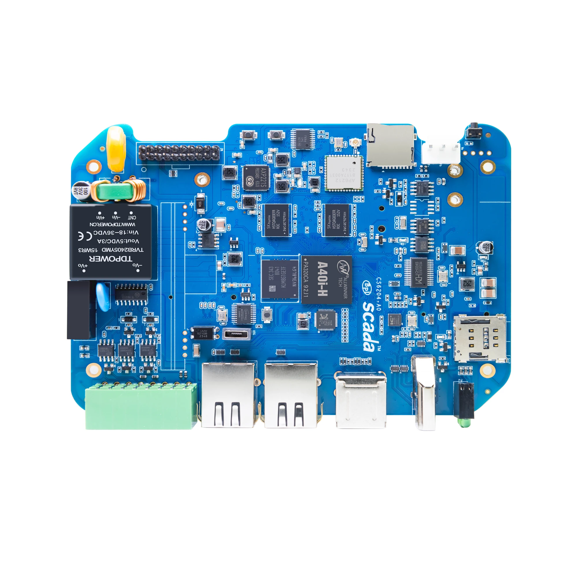 Промышленный класс SBC BananaPi BPI-6204 BSP + docker 4 RS485 RS232 может поддерживать SSD hardisk и WiFi Поддержка металлический корпус по индивидуальному заказу