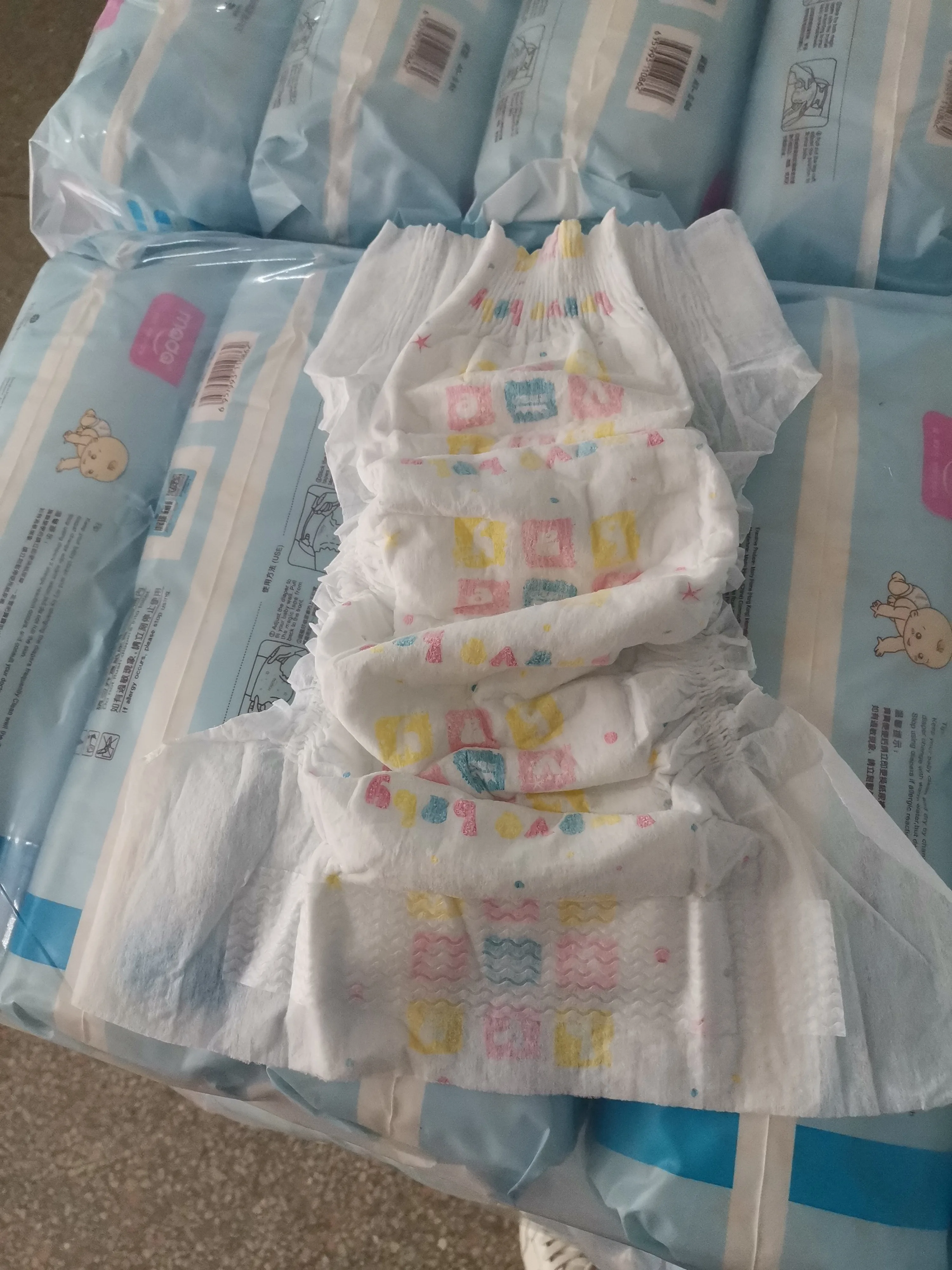Factory Offer Custom Cheap Price Ultra Soft Magic Cotton Disposable B grade Baby Diaper Nappies