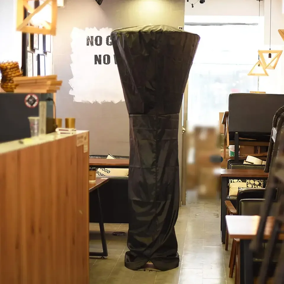 420D Heavy Duty Waterproof Performance Material Fabric Insulated Pyramid Vertical Protection Heater Cover