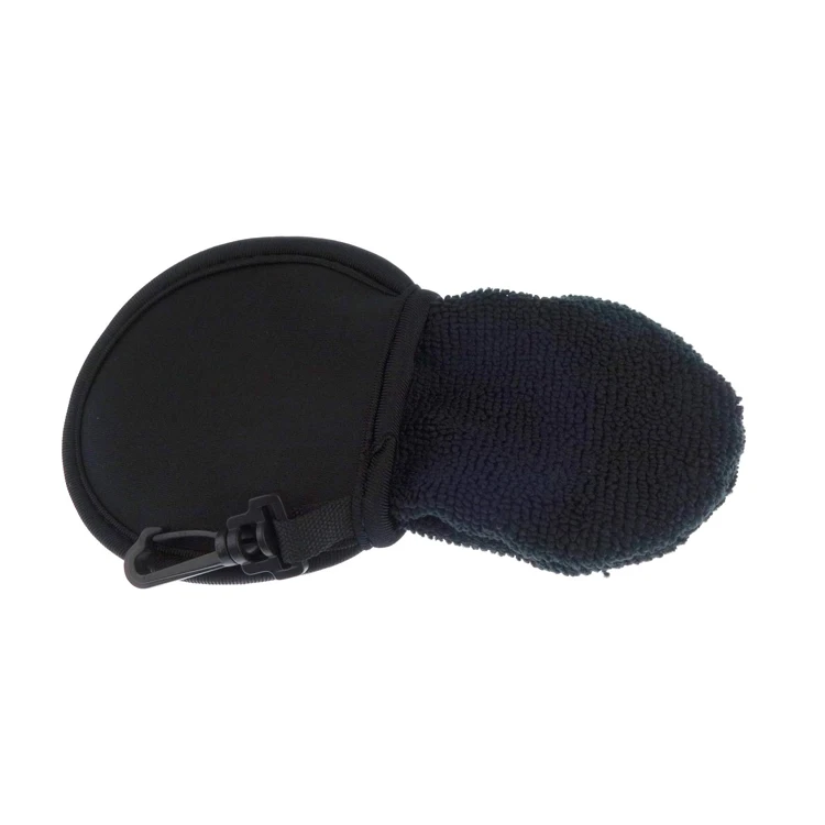 Wholesale Single Golf Ball Bag Portable Pocket Neoprene Golfbag For Sports Carry Bag With Plastic Clip Golfball Cleaner Pouch