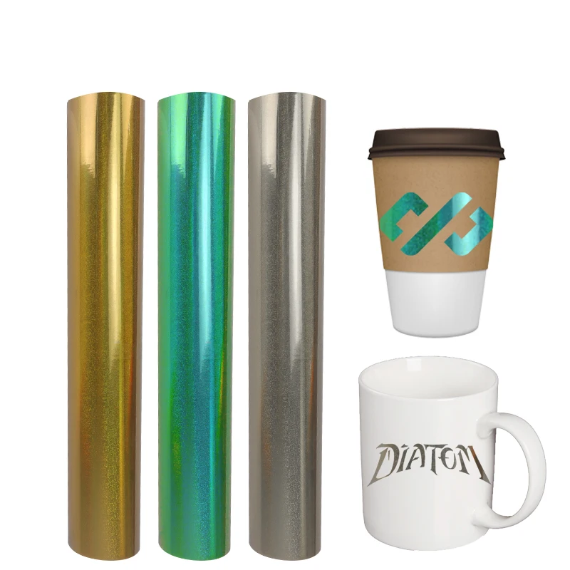 Factory price DIY craft holographic spectrum adhesive self vinyl sticker adhesive roll for decoration