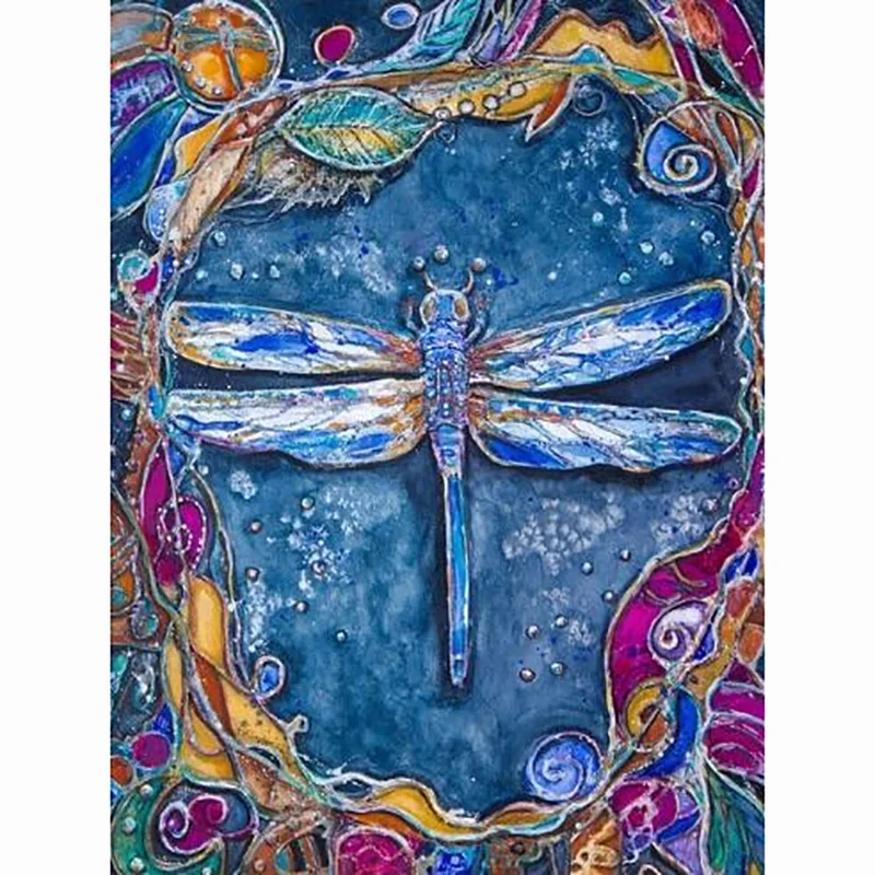 
Art Animal Dragonfly Decorative Mosaic DlY All Diamond Diamond Painting 