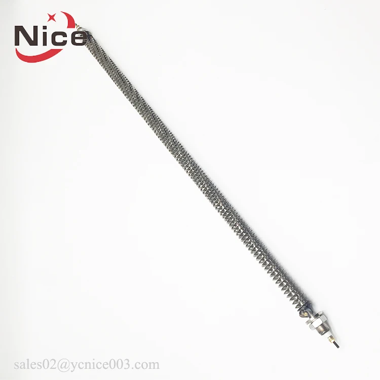 Tubular Finned Air Heating Element Tube Duct Heater