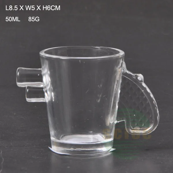 Vodka spirit glass cup wine glass shot glass 50ml skiing boots fish design fancy mini cup