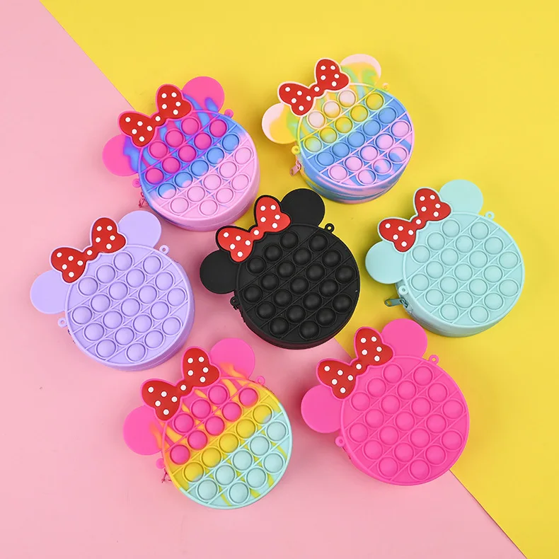 Cross-border hot Mickey silicone bag Deratization coin purse children cartoon crossbody bag Small gift bag