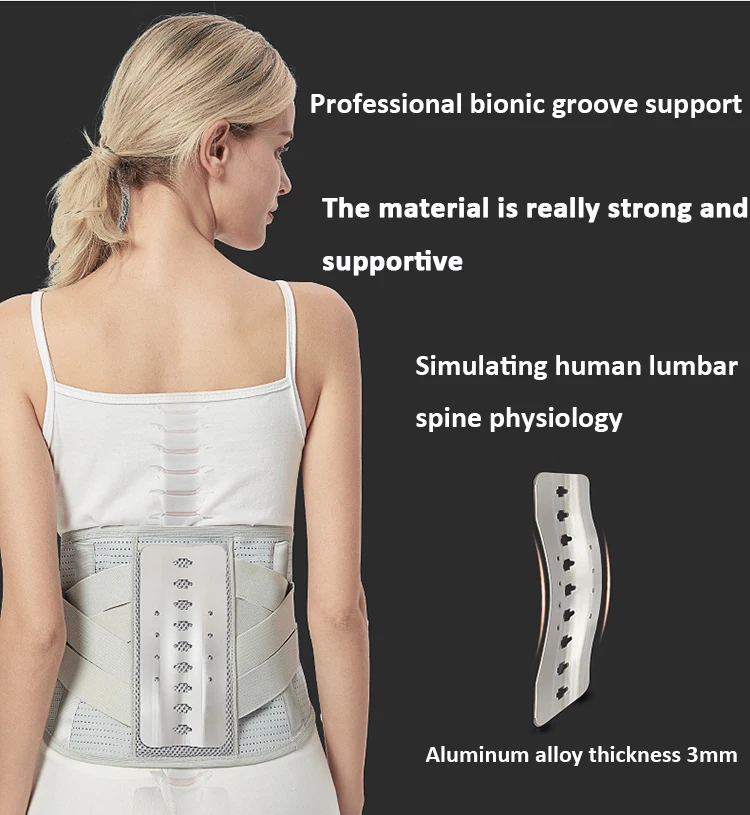
Full Pain Releif Medical Breathable Plate Waist Lower Back Support Brace Belt 