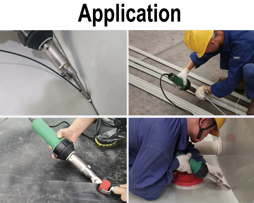 110V/220V 1600W Professional Hot Air Torch Blower PVC HDPE TPO Banner Heated Gun Kit Plastic Welder Handheld Power Welding Tool