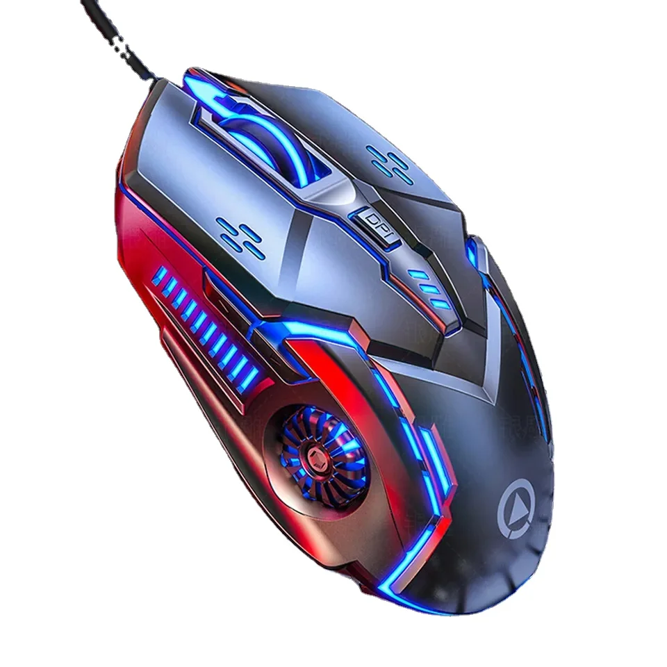 2023 Hot selling latest gaming Wired mouse 7 color RGB breath Led lights Pc laptop universal Usb wired mouse