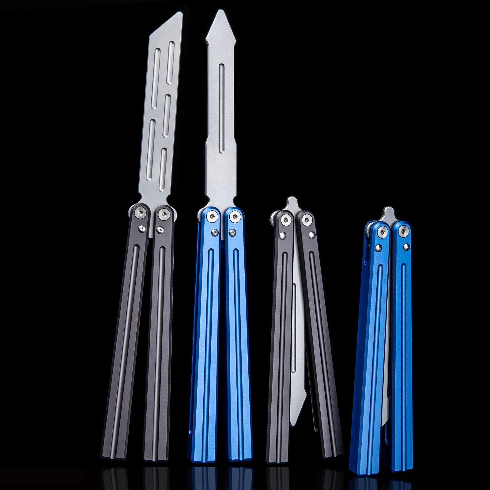 Aluminum alloy folding training knife novice testing tool Multi color outdoor training tool