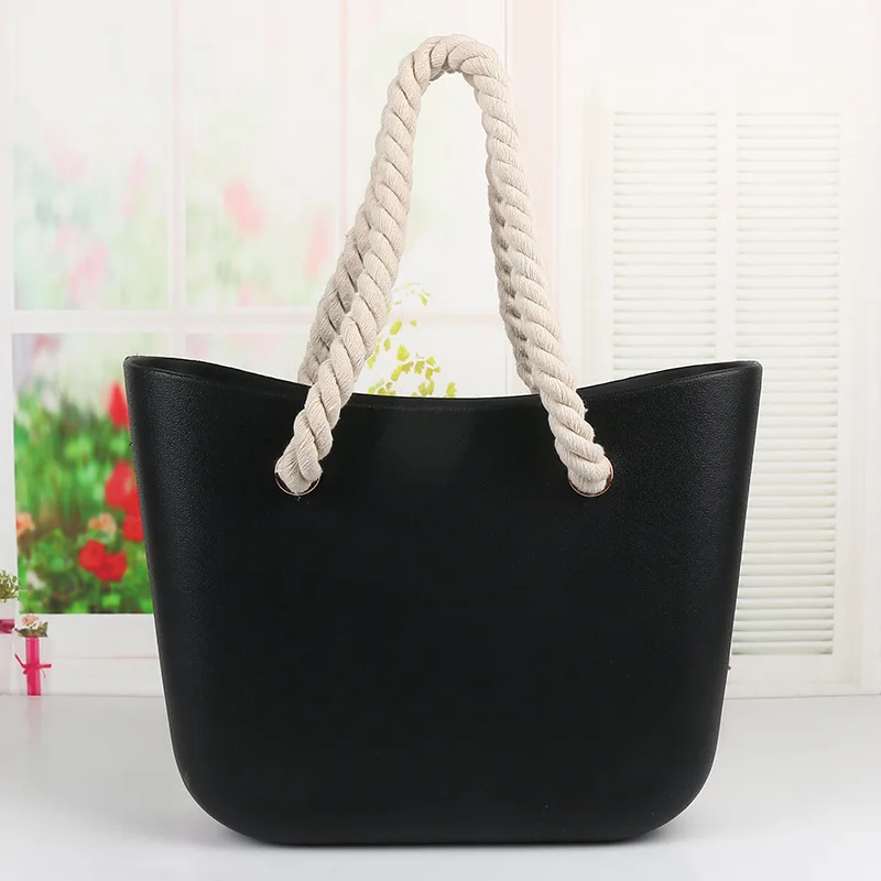 EVA beach bag candy color bag women handbag woven hemp rope one-shoulder hand bag