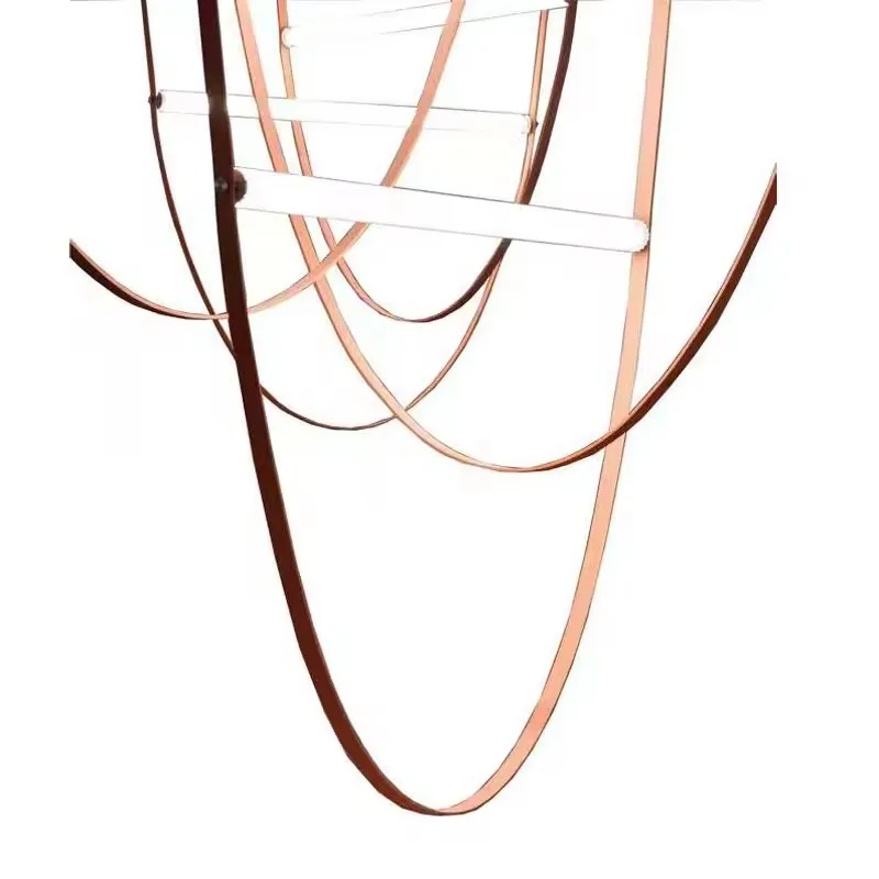 Wholesale Modern Artistic Belt Droplight Chandelier Lamp Lighting Fixture Ceiling for Dining Kitchen Nordic LED Linear Pendant