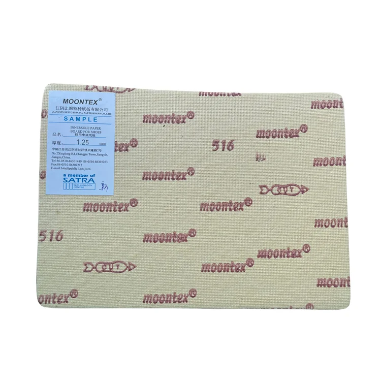 Jiangyin city 1.0/1.25/1.5/1.75/2.0mm carton cellulose paper insole board