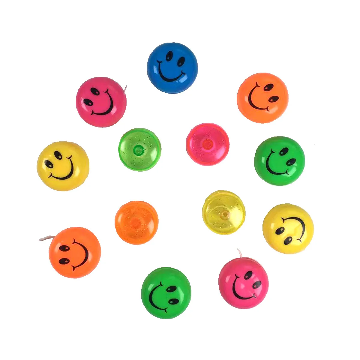 Hot selling Plastic Funny smile 40mm Yoyo Toy Surprise Capsule Toy