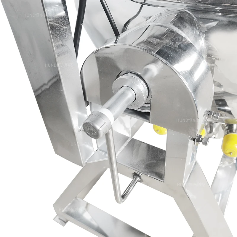 HUNDOM Stainless Steel Heating industrial cooking jacket Kettle with mixer fruit jam cooking machine