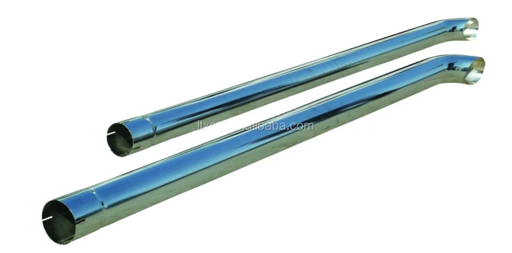 Tractor Truck Chrome Exhaust Curved Pipe Stack