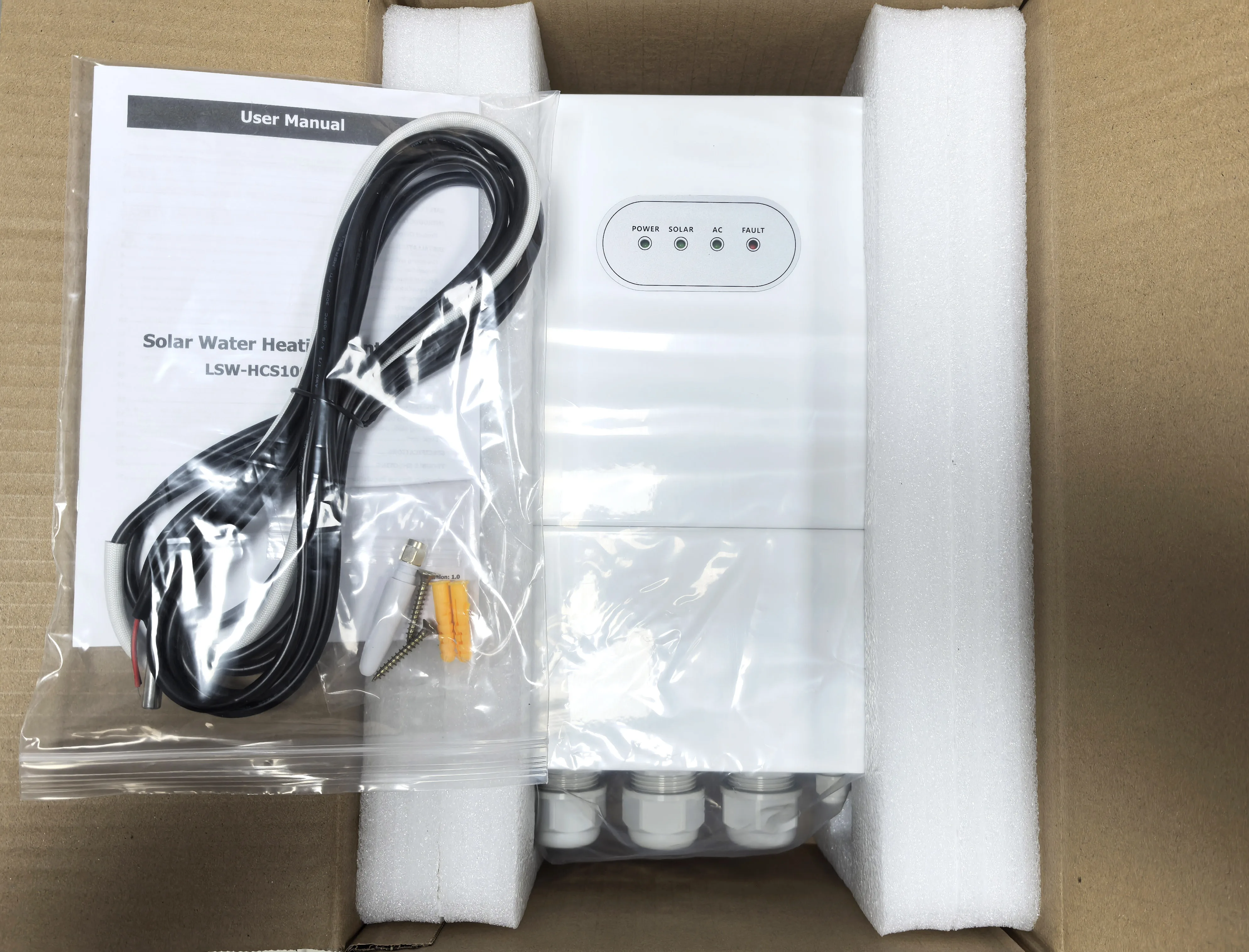 4KW MPPT Solar Water Heating Inverter Household Water Tank with AC PV Auto Switch Electric Powered Solar Geyser Water Heater