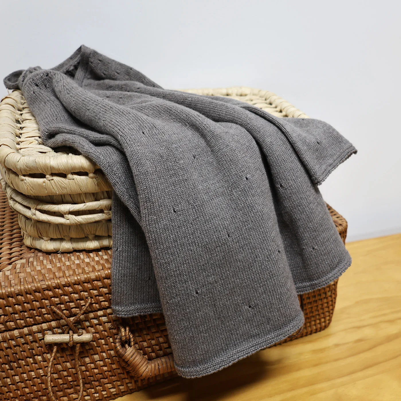 Organic Cashmere Cotton Natural Knitting Baby Dress