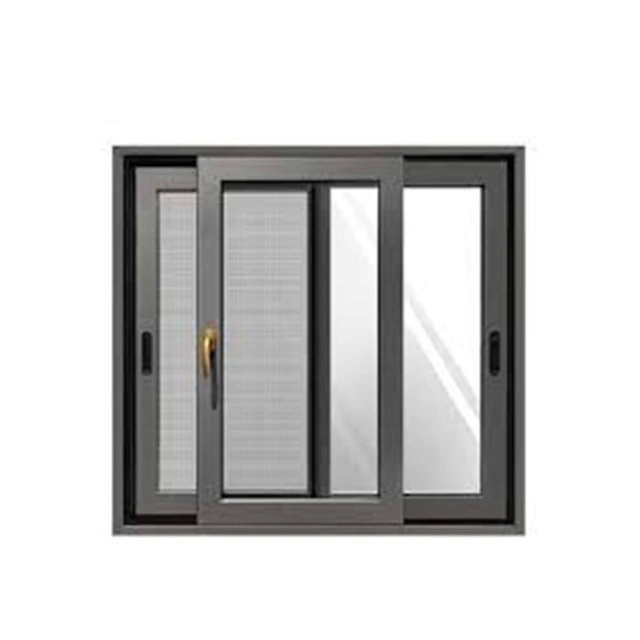 customized thin profile tinted glass anodised aluminium frame system sliding windows
