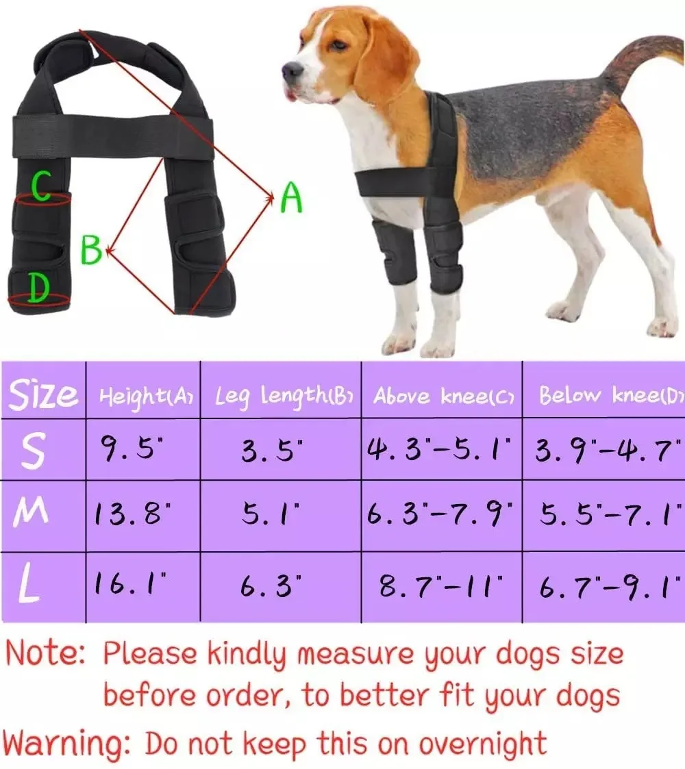 Custom Logo Dog Elbow Brace Protector Pads Elbow and Shoulder Support Dog Knee Brace Leg Hock Joint Wrap