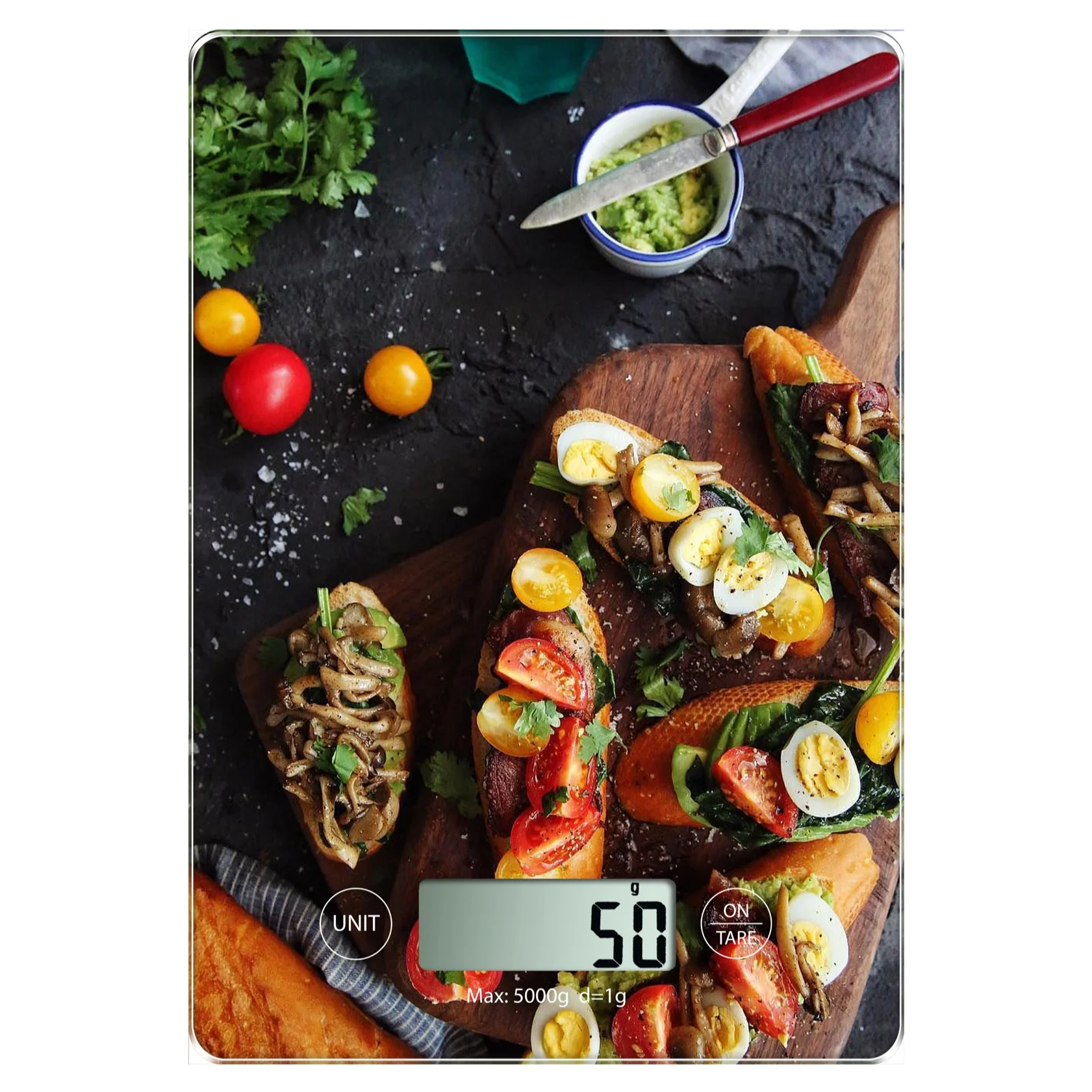 kitchen measuring scale digital kitchen scale electronic colorful multipurpose precise glass waterproof rectangle scale