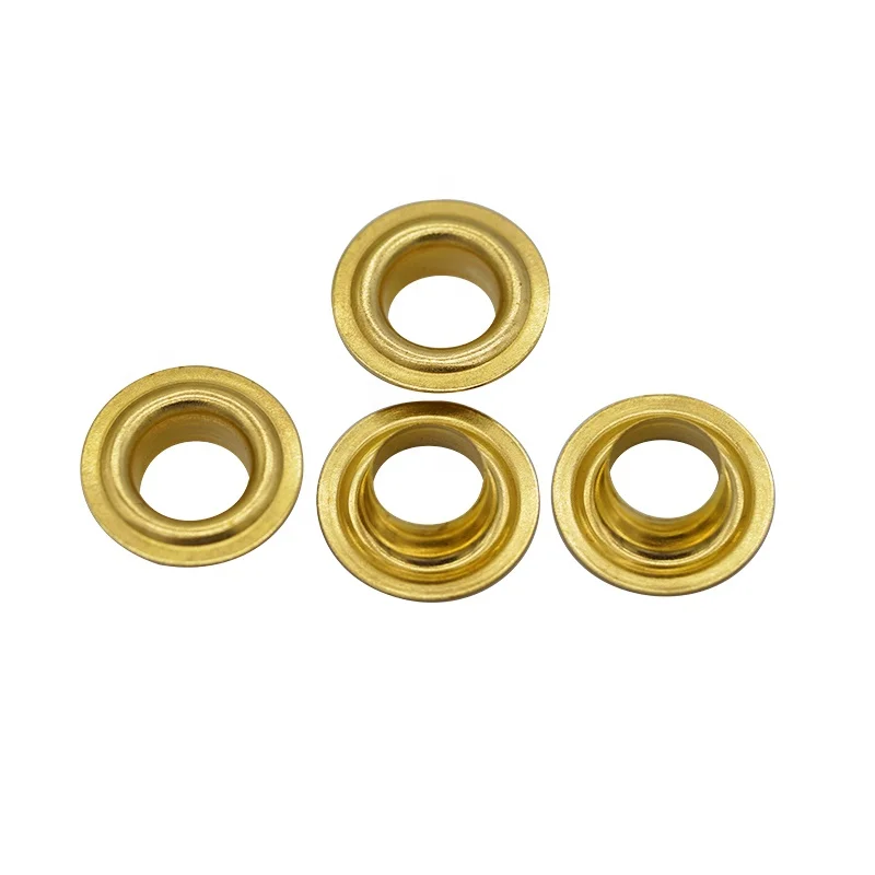 wholesale custom flat snap head brass eyelet fastener fabric  10mm eyelet for flex banner