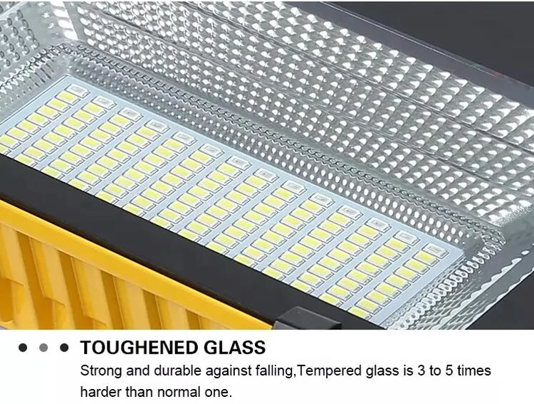 Rechargeable Security Lamp Waterproof Outdoor Yard Garden Basketball Court RGB White Led Floodlight 200w Solar Flood Light