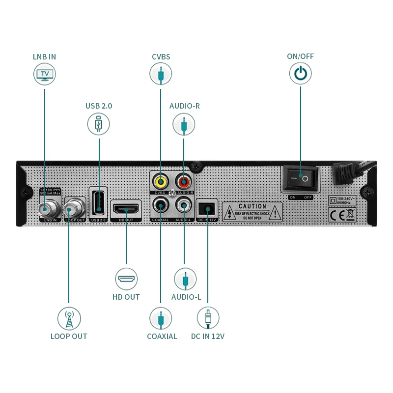 SSTRONG 4922A+ New smart receiver dvb s2  box v8 digital tv decoder che si attacca con presa  mi  set top box remote cont