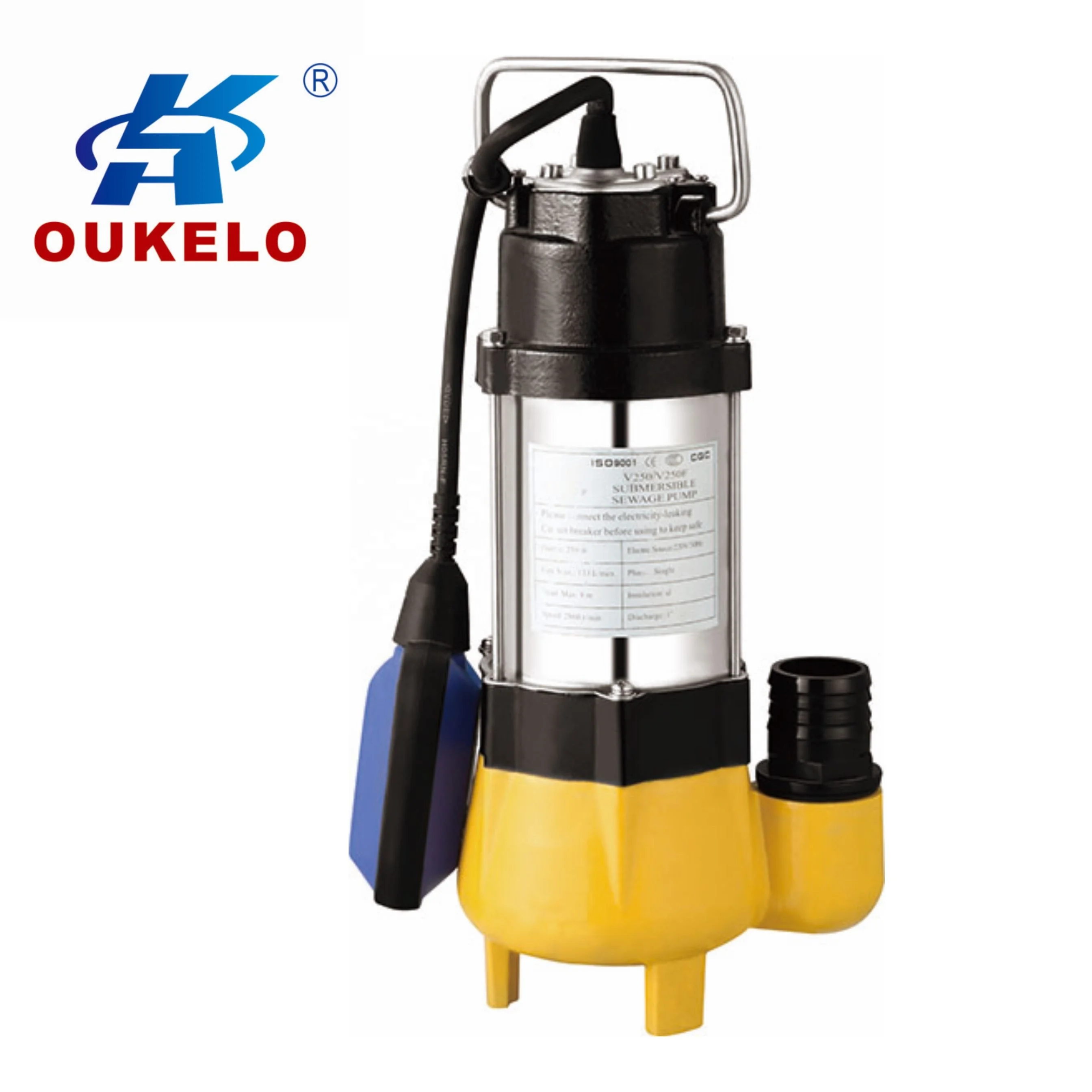 
VSeries Sewage Cutter Water Pump electric stainless steel small cheap submersible water pump manufacturers 