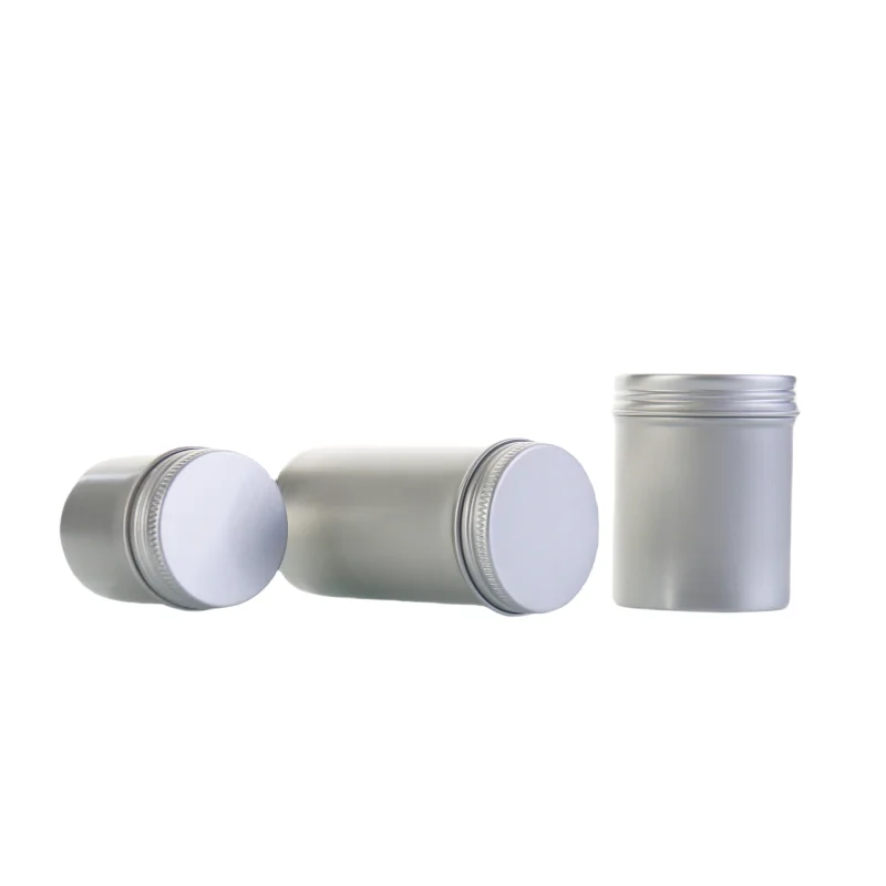 Factory custom 30ml 50ml 60ml 100ml 120ml Aluminum Round Tin Jar Wholesale Custom Color Metal Cosmetic Container Packaging